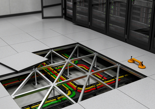 false floor - cable management